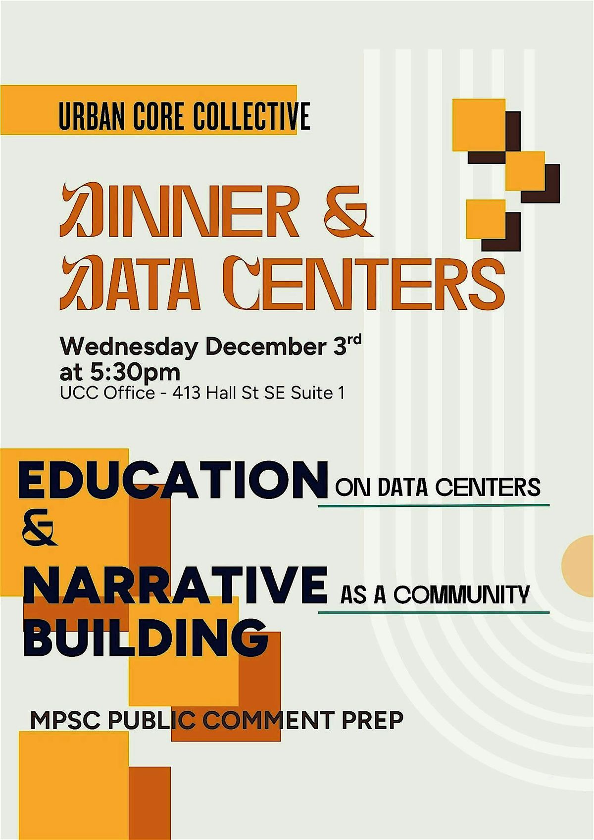 Dinner & Data Centers