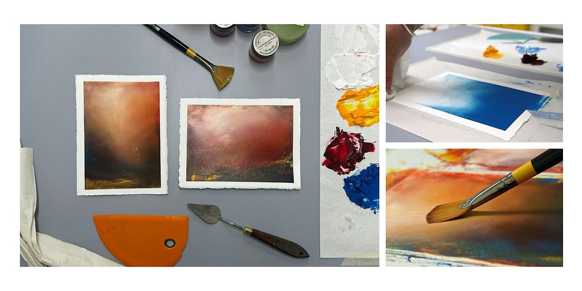 Atmospheric Landscapes Using Oils and Cold Wax with Paula Dunn