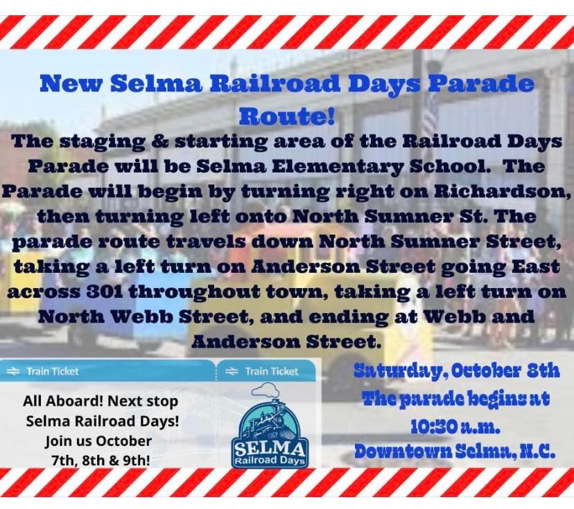 Selma Railroad Days Parade Selma Elementary October 8, 2022