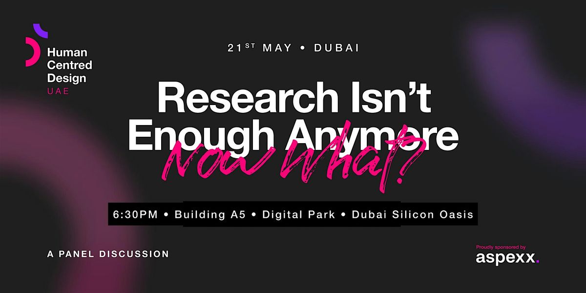 Research Isn't Enough Anymore. Now What?