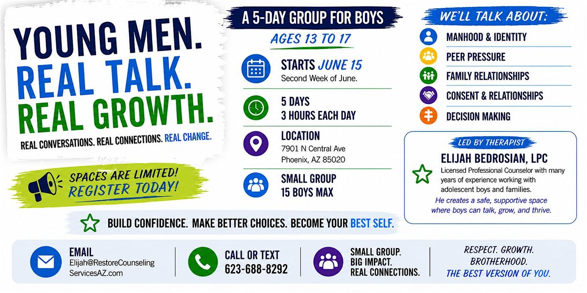 Real Talk. Real Growth. Young Men\u2019s Workshop