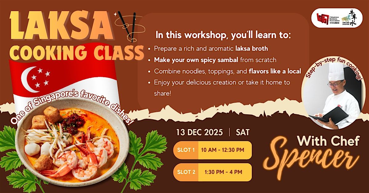 Laksa Cooking Workshop: Make Singapore\u2019s Favourite Dish & Sambal