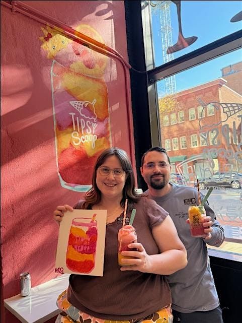 Scoop & Paint - Boozy Ice Cream + Paint Experience