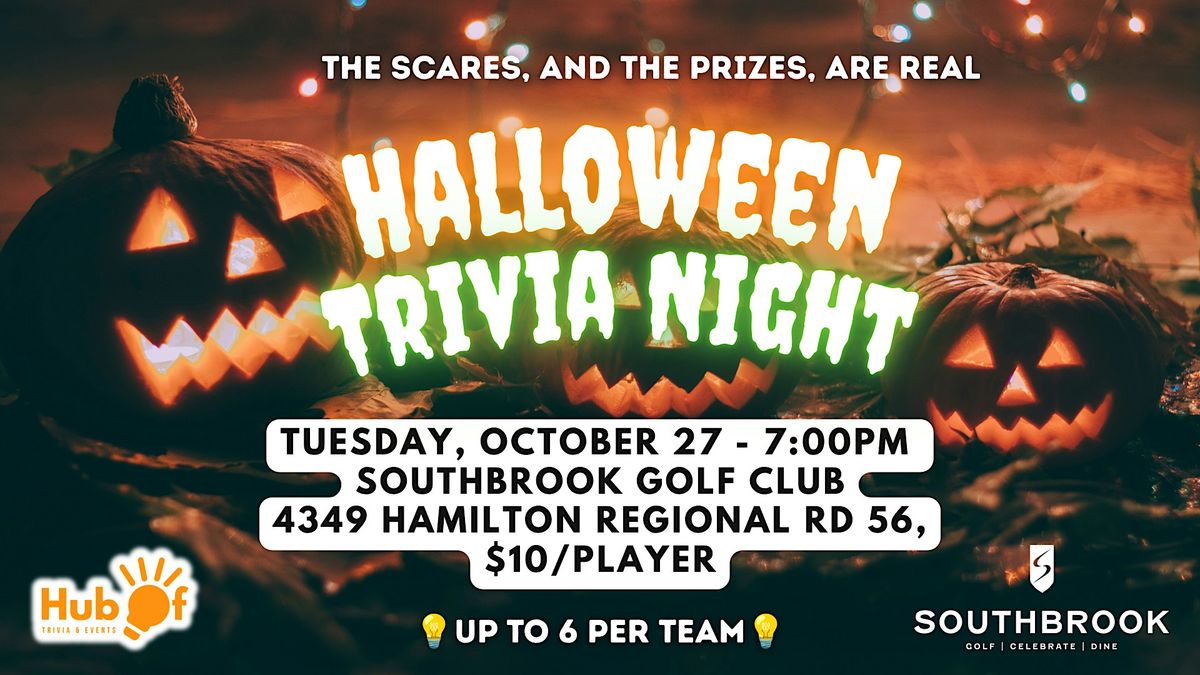 Halloween Trivia Night @ Southbrook Golf Club at Southbrook Golf Club ...