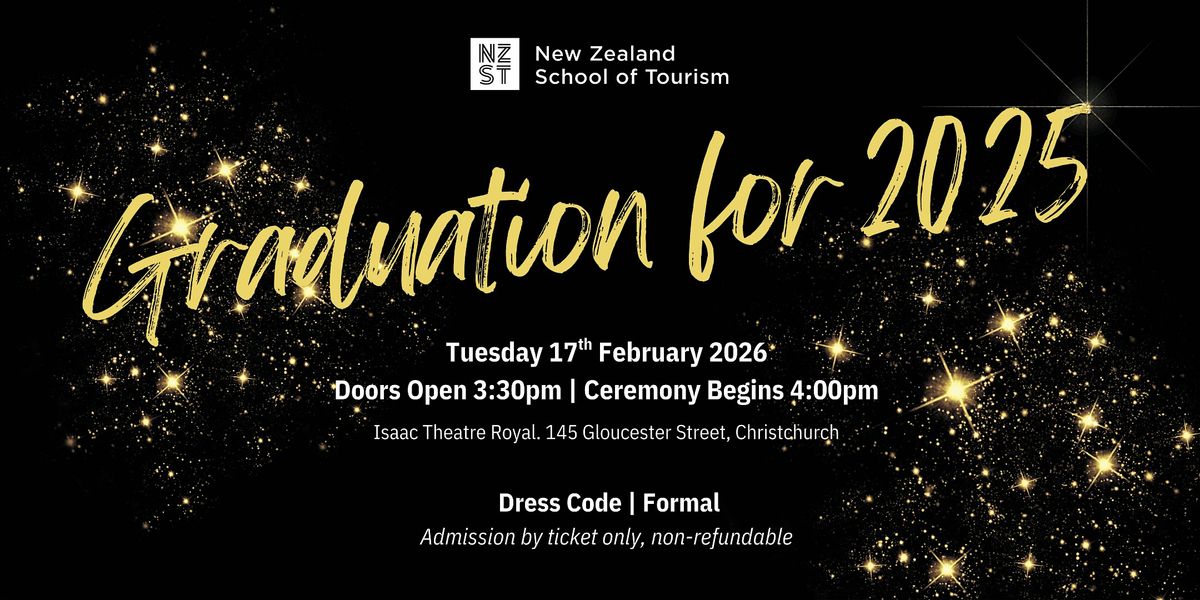 New Zealand School of Tourism Graduation 2025
