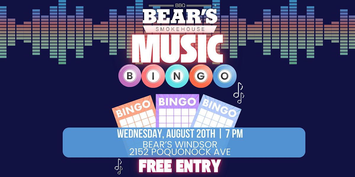 Music Bingo at Bear's Smokehouse - Windsor