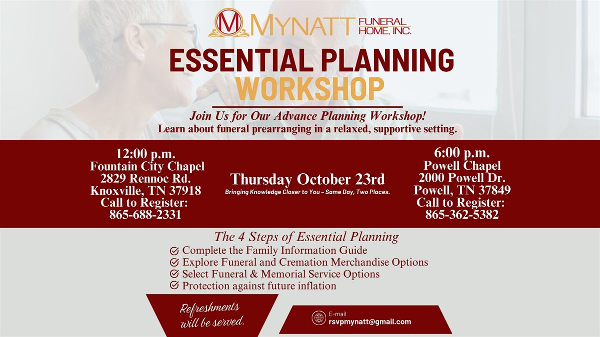 Essential Planning Workshop