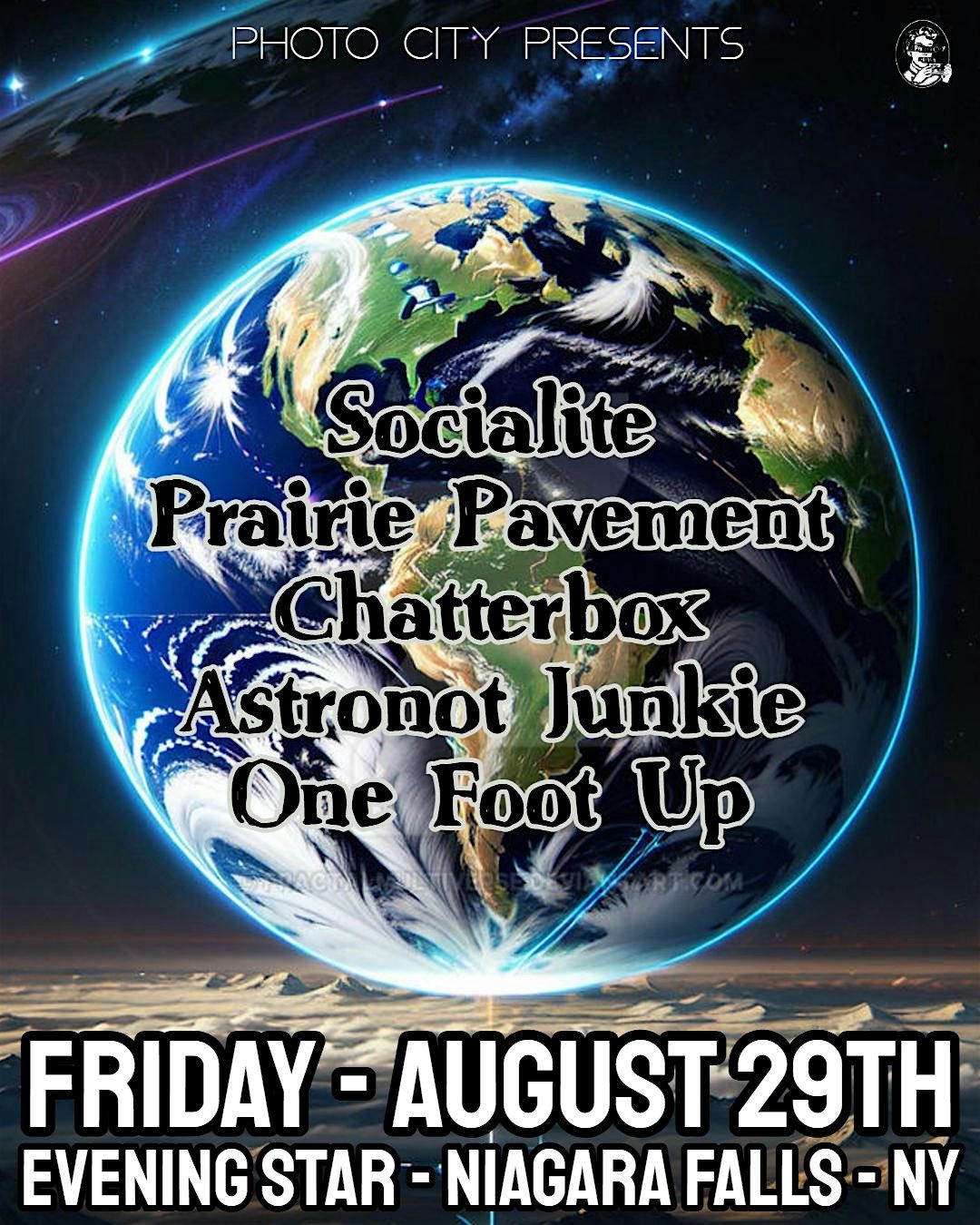 Socialite, Prairie Pavement, Chatterbox, Astronot Junkie, & One Foot Up