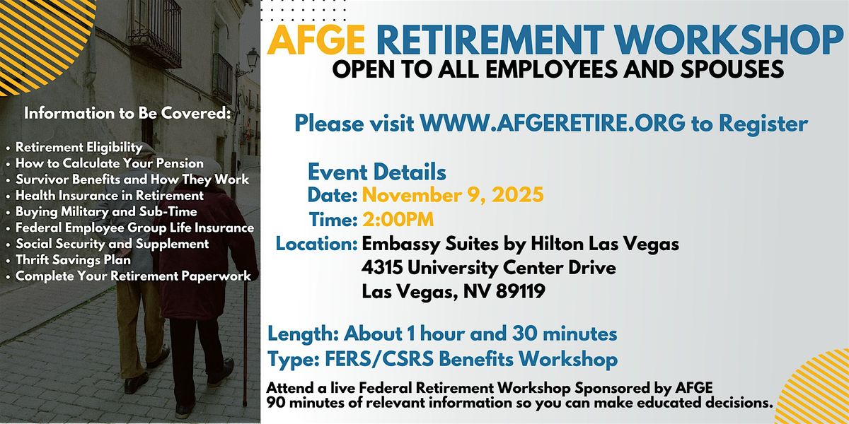 Federal Employee Retirement Meeting Las Vegas - 11\/09\/25
