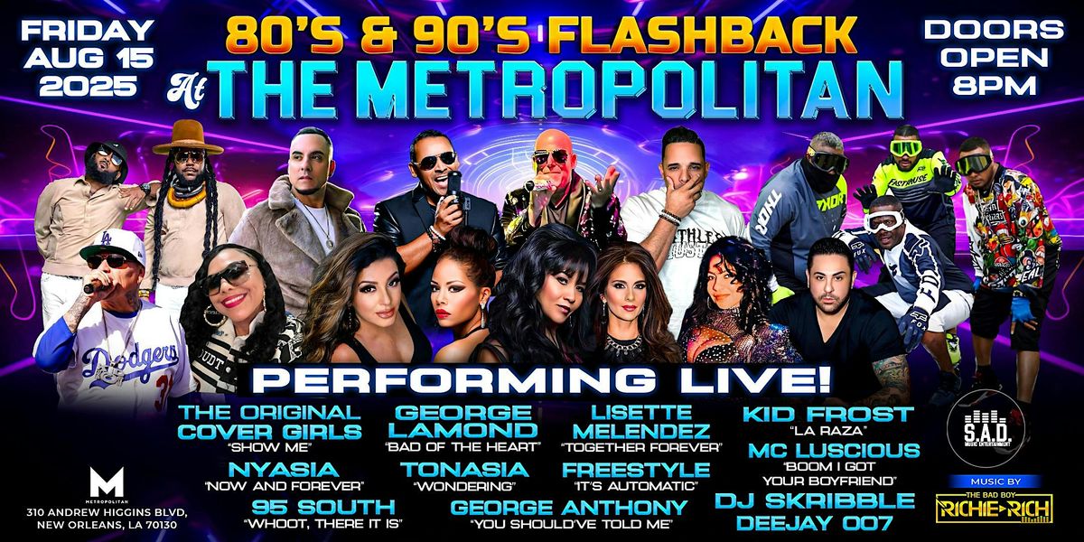 80's 90's FLASHBACK CONCERT LIVE! FRIDAY AUGUST 15,2025 LIVE!