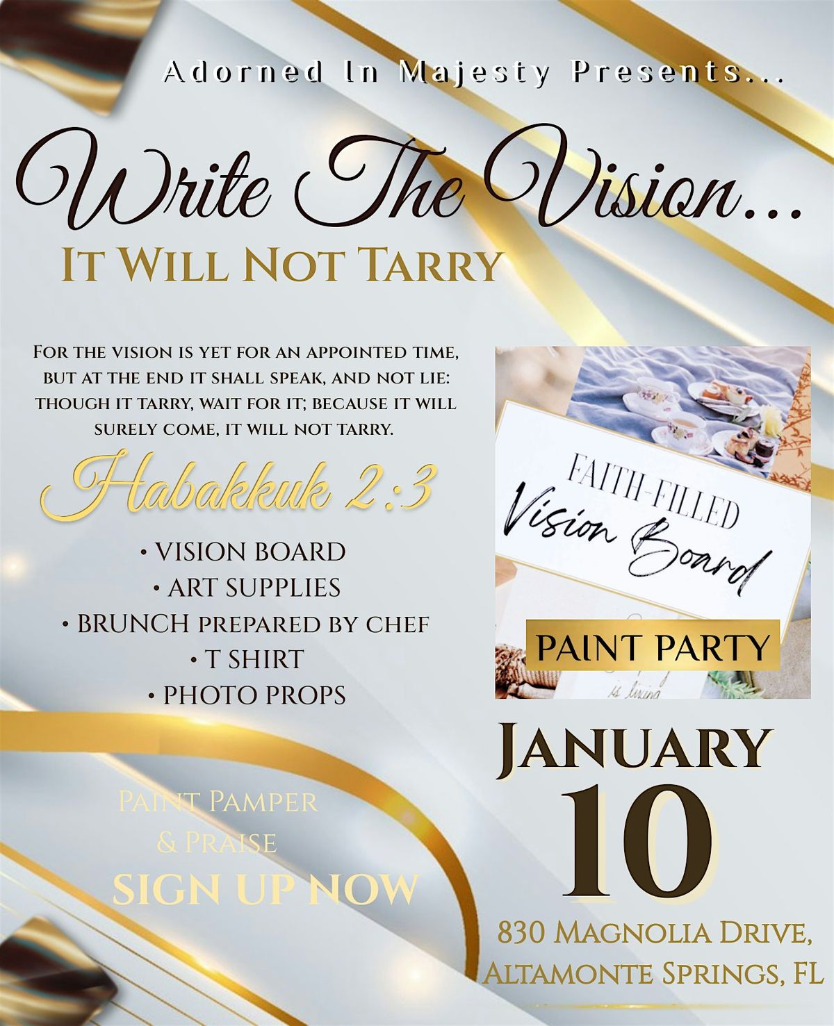 Write The Vision... It Will Not Tarry