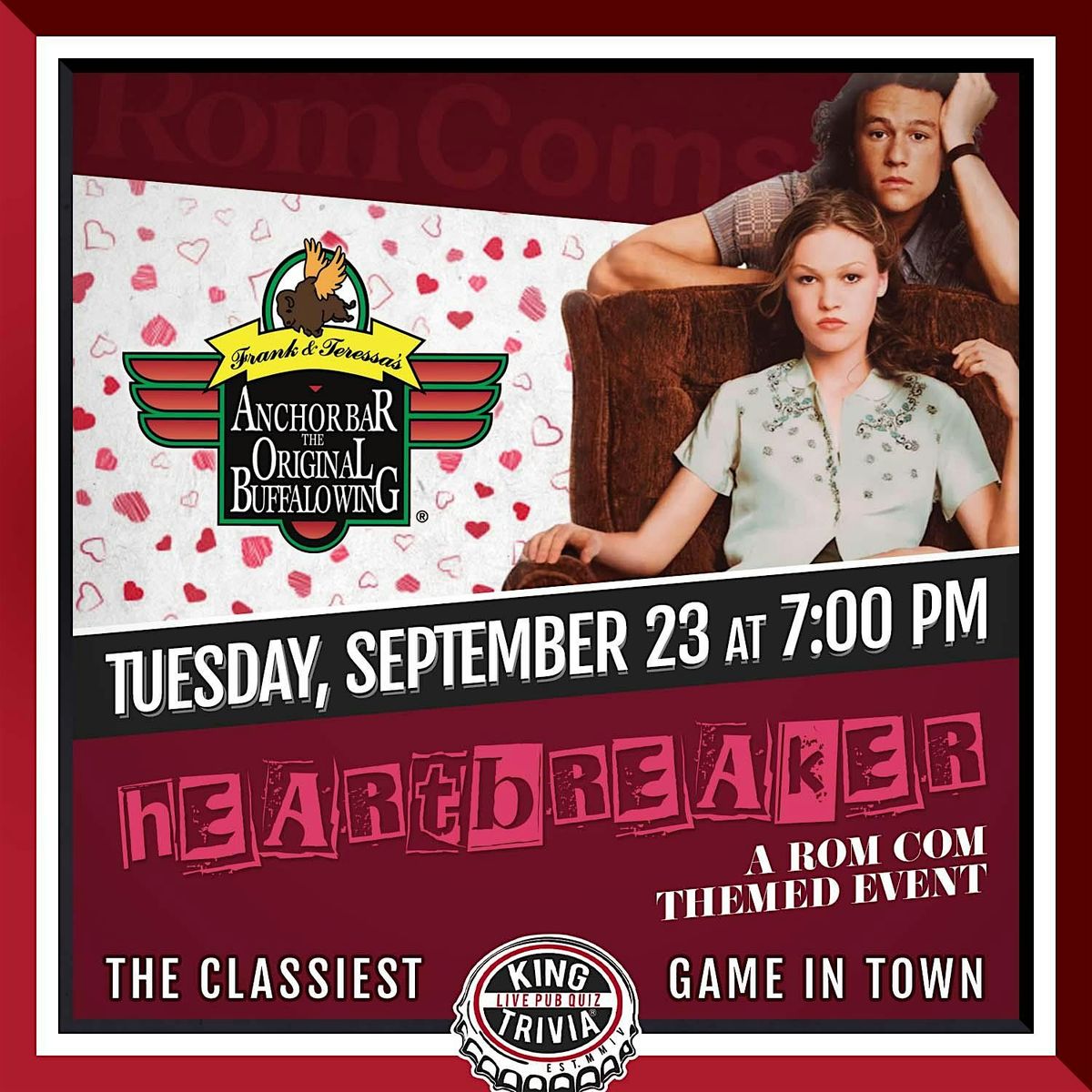 RomCom's Trivia Night at Anchor Bar Leesburg