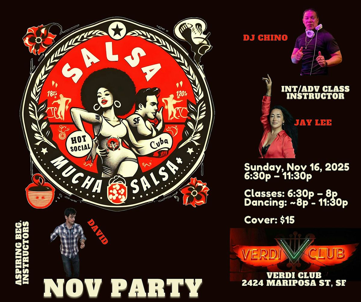Mucha Salsa+ November Party