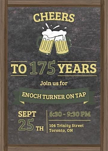 Enoch Turner on Tap!