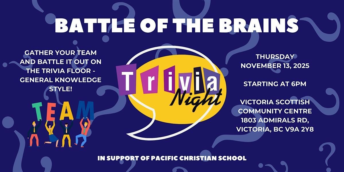 Battle of the Brains Trivia Night in support of PCS