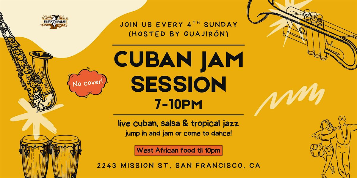 Guajir\u00f3n Cuban Jam at Bissap Baobab