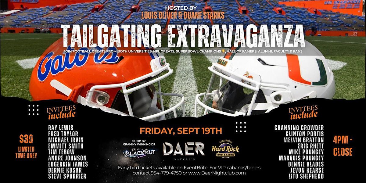 UM vs. UF Tailgating Extravaganza