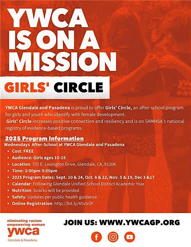 Girls Circle de la YWCA en Glendale