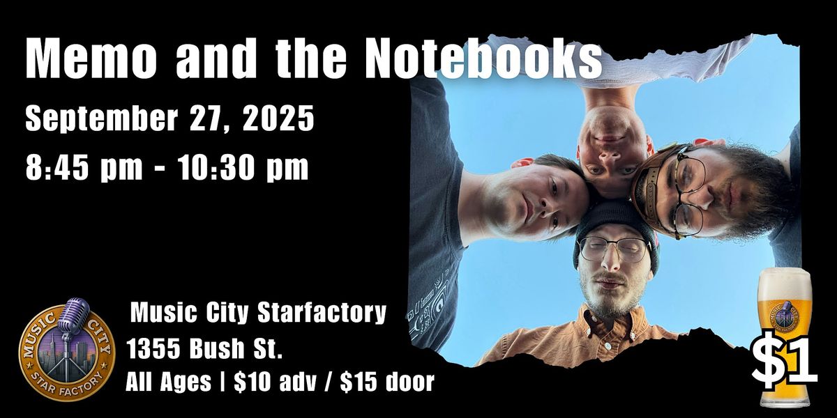Memo and the Notebooks -Live at Music City Starfactory | Rock\/Hip-Hop\/Indie