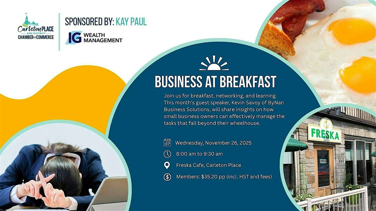 November Business at Breakfast