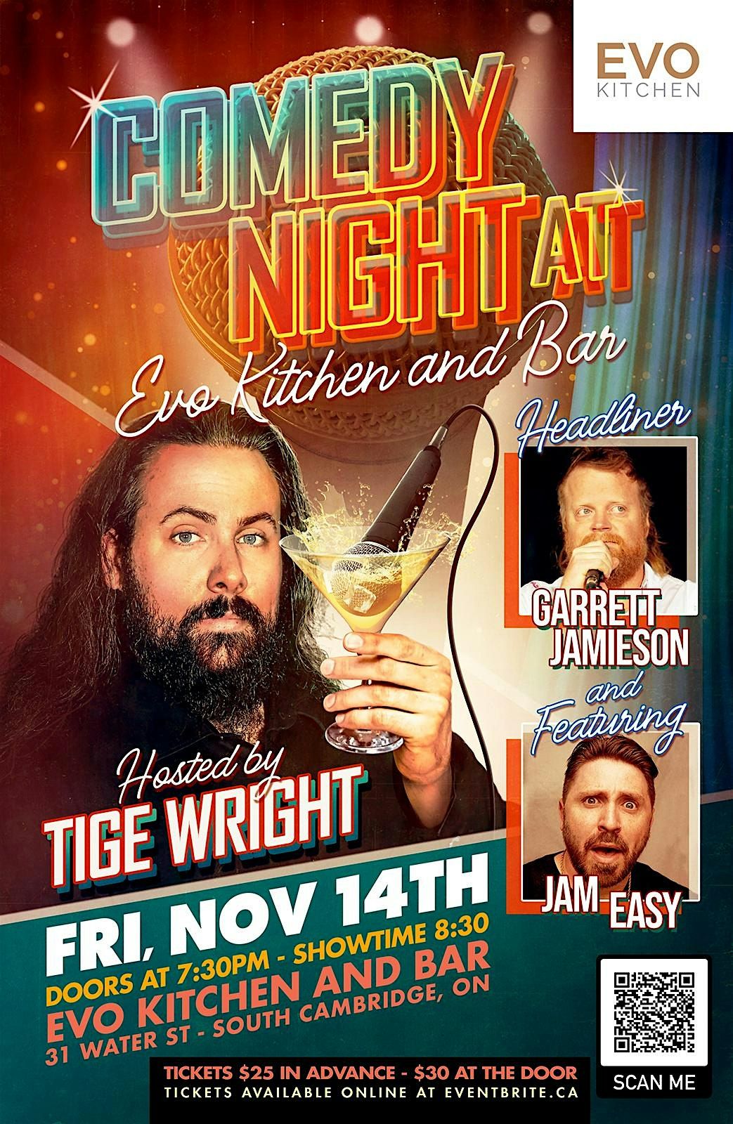 Comedy Night at EVO Kitchen and Bar!