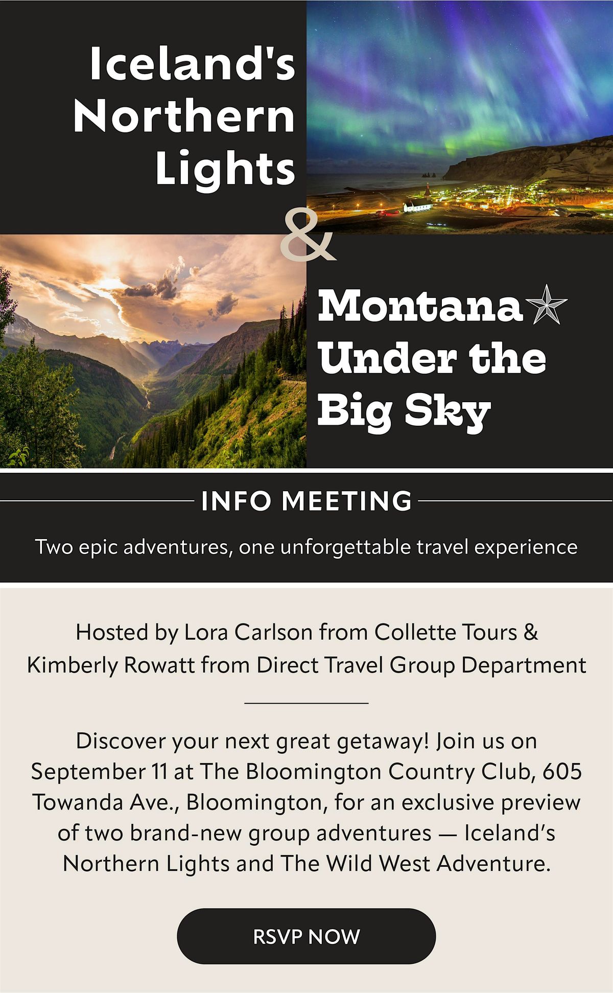 Iceland's Northern Lights & Montana - Under the Big Sky Info Meeting