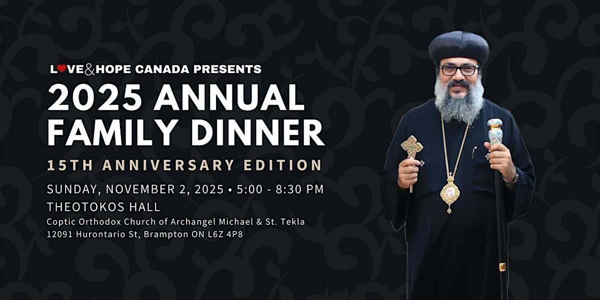 Love & Hope Canada 2025 Annual Family Dinner