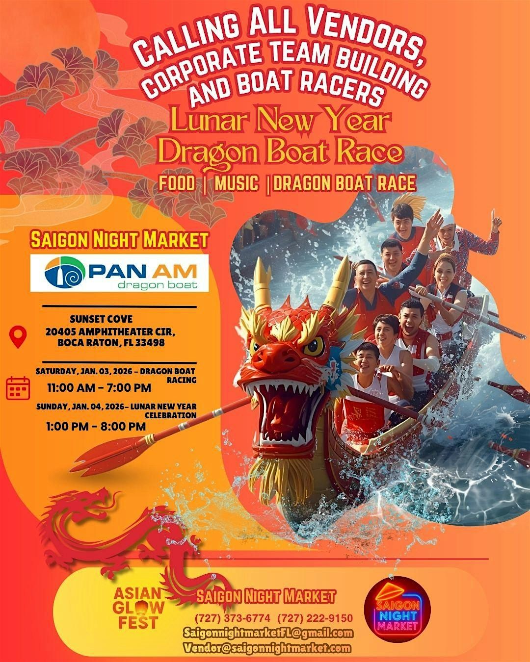 Vendor South Florida Asian Dragon Boat Festival , Lunar New Year  2026