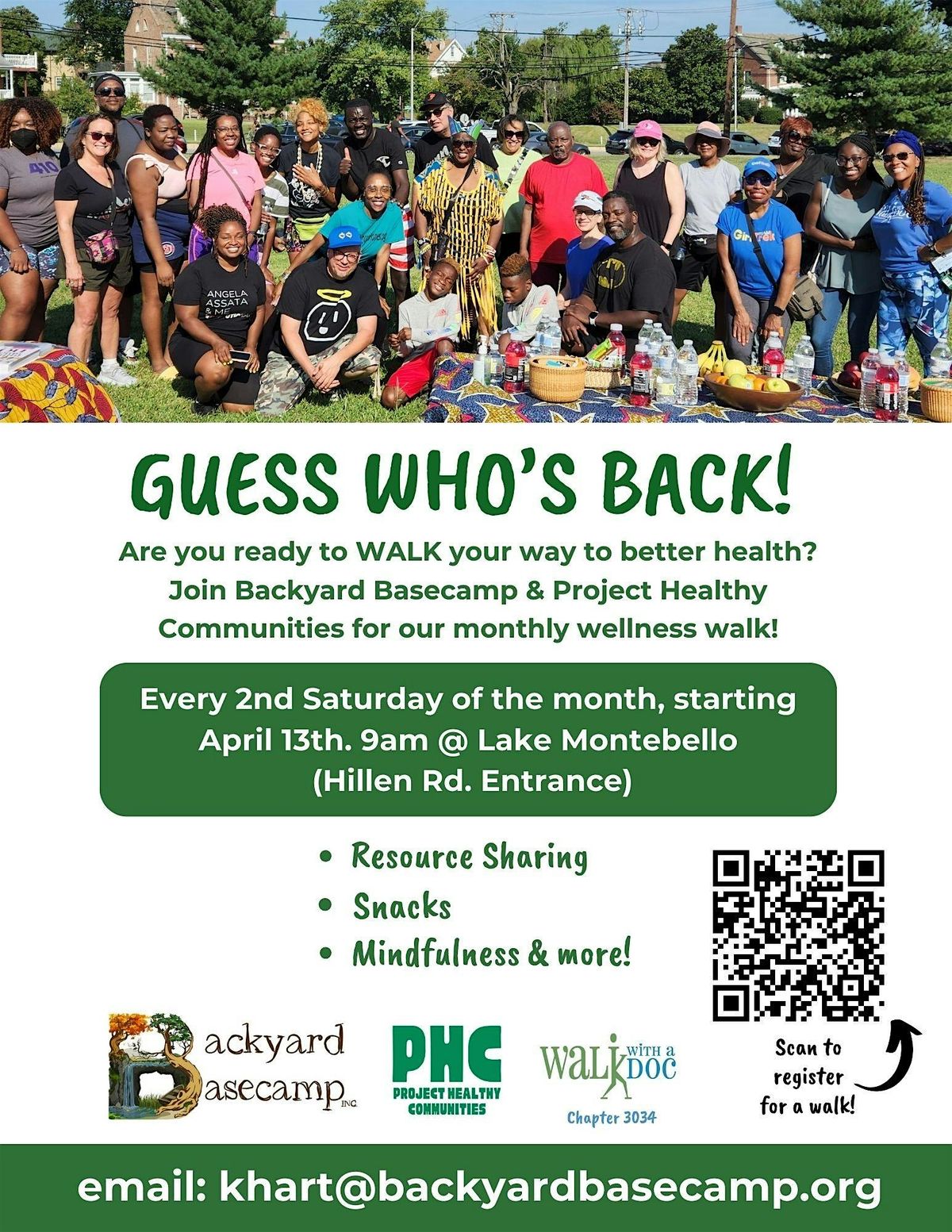 Monthly Wellness Walk with Project Healthy Communities