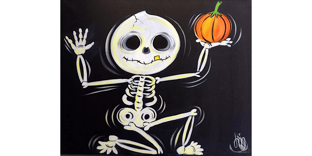 Spooky Skeleton - Paint and Sip in Denver | Classpop!\u2122