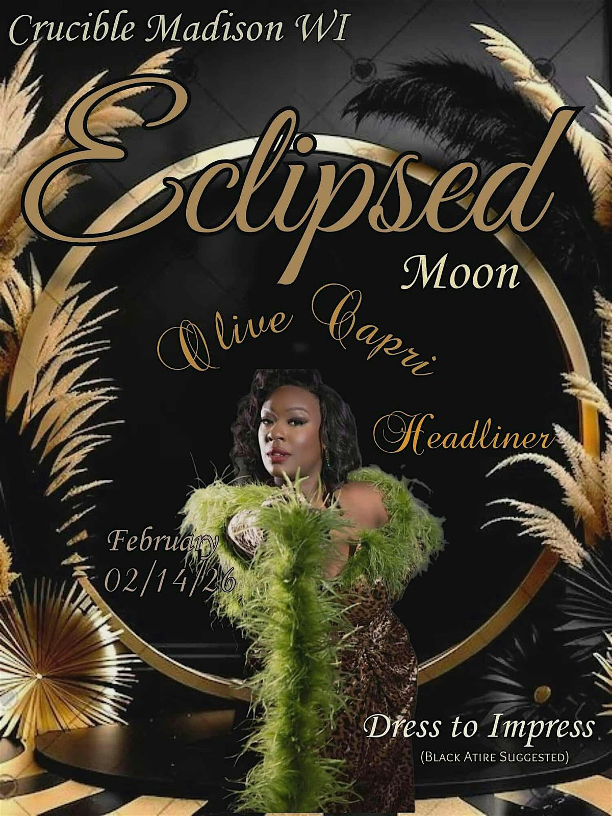 Eclipsed Moon {An All Black Valentines Day Show)