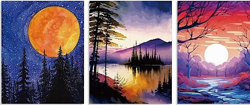 Watercolor Chill Meditation -A Sip and Paint Experience