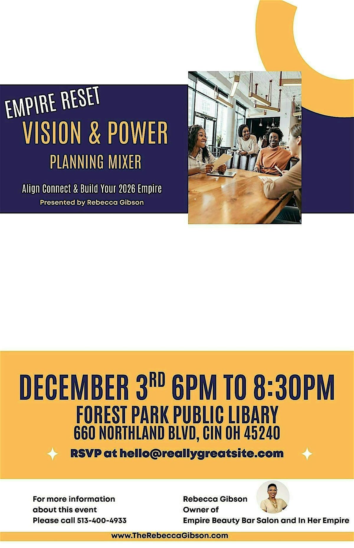 Empire Reset: Vision & Power Planning Mixer
