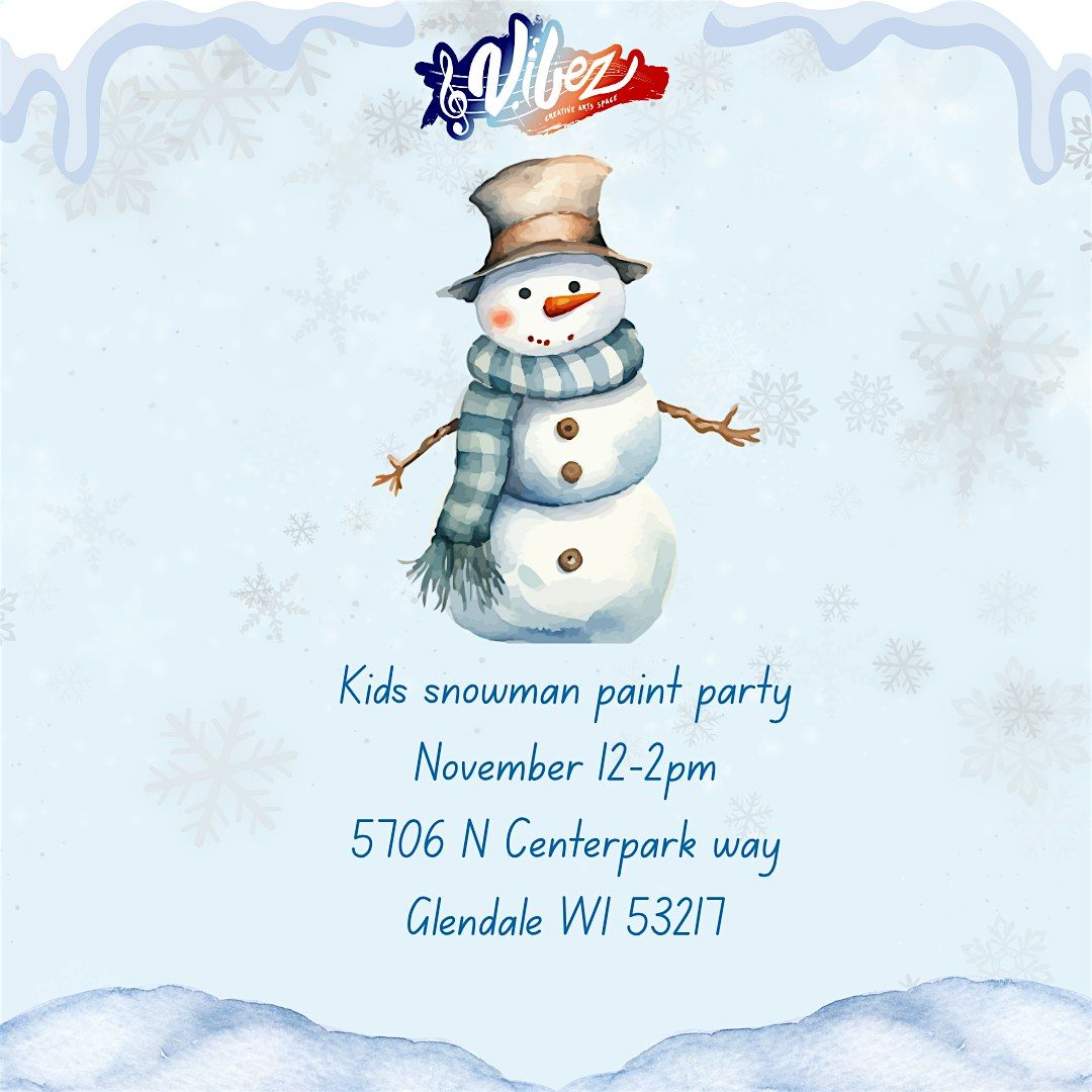 Kids Snowman Paint Party