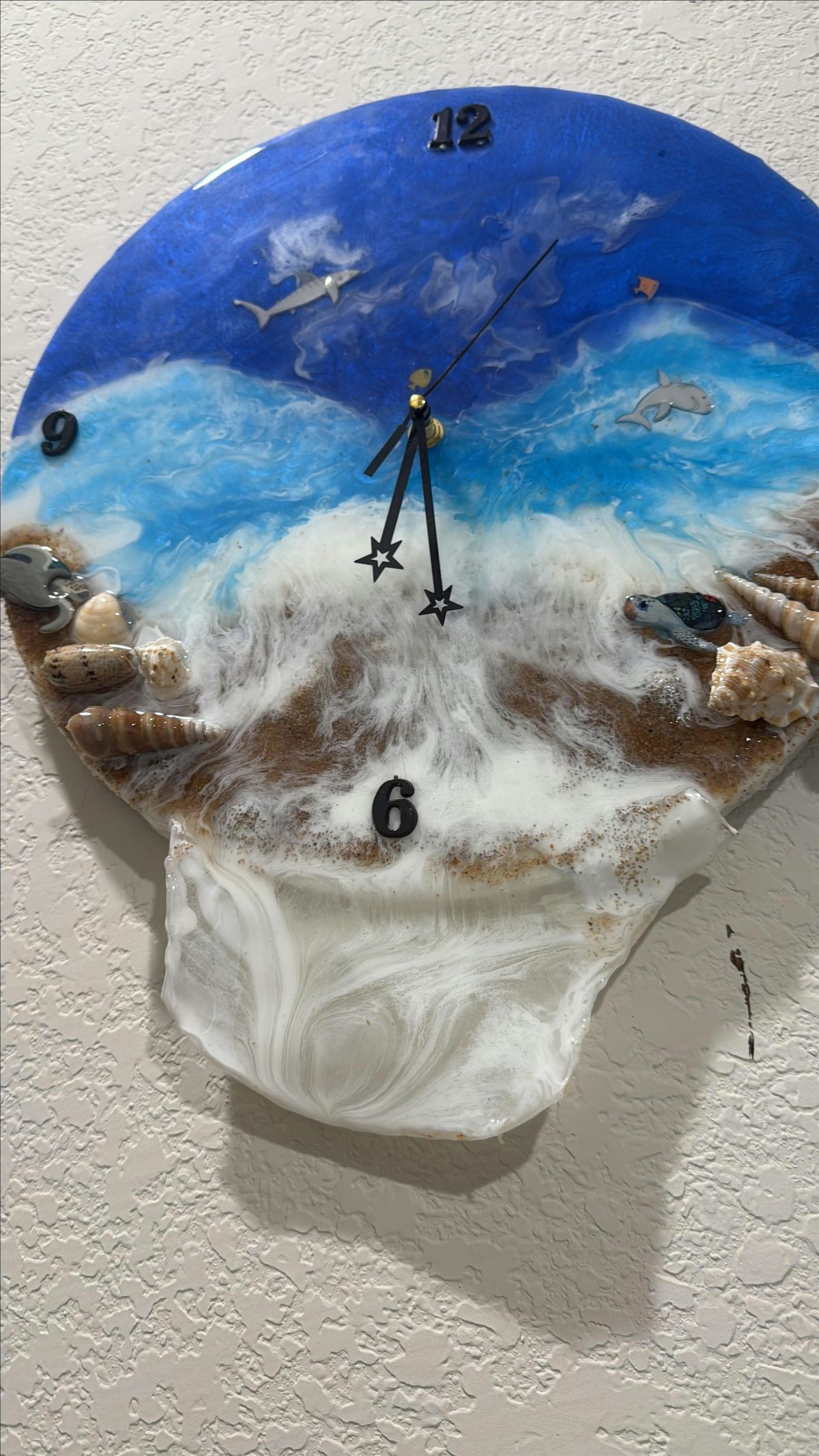 Resin Ocean theme (Clock[10"] OR tray [10 x 12]