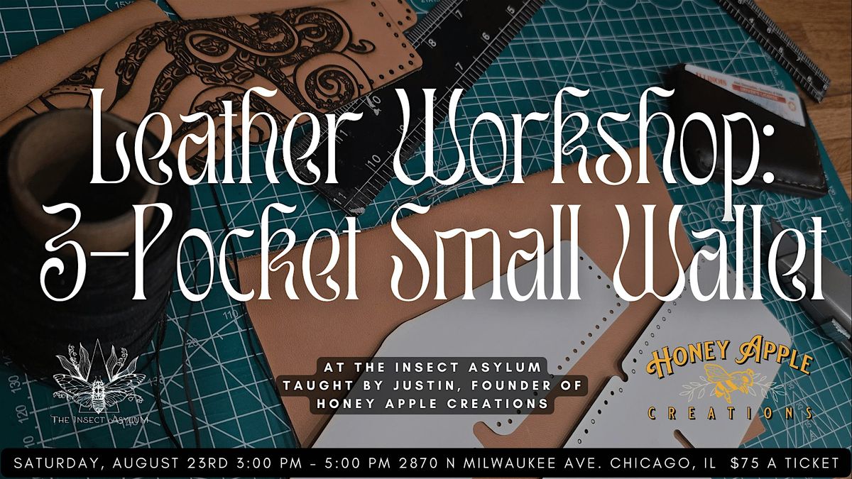 Leather Workshop: 3-Pocket Small Wallet