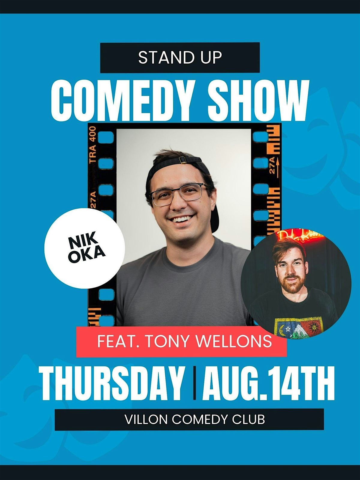 Nik Oka Headlines Villon Comedy Club
