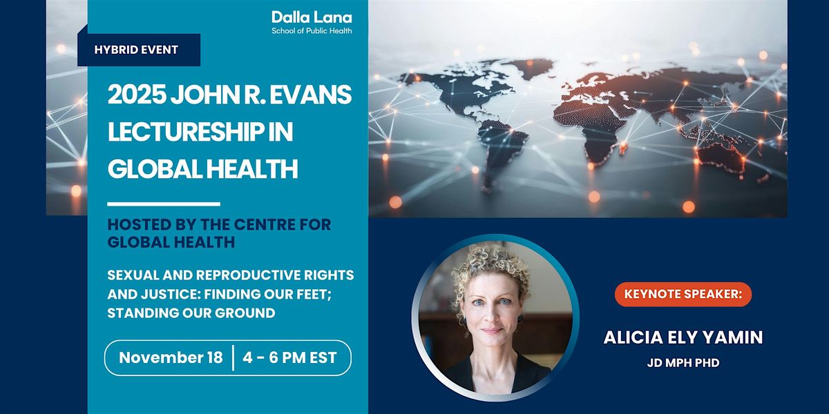 2025 John R. Evans Lectureship in Global Health