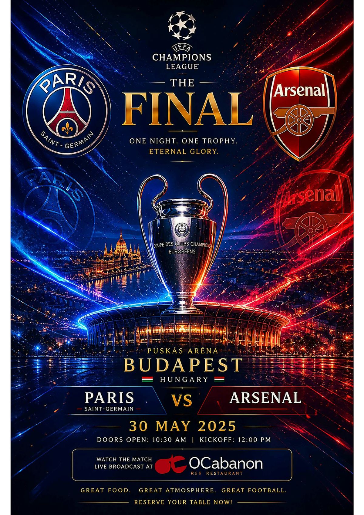 PSG vs ARSENAL UCL FINAL