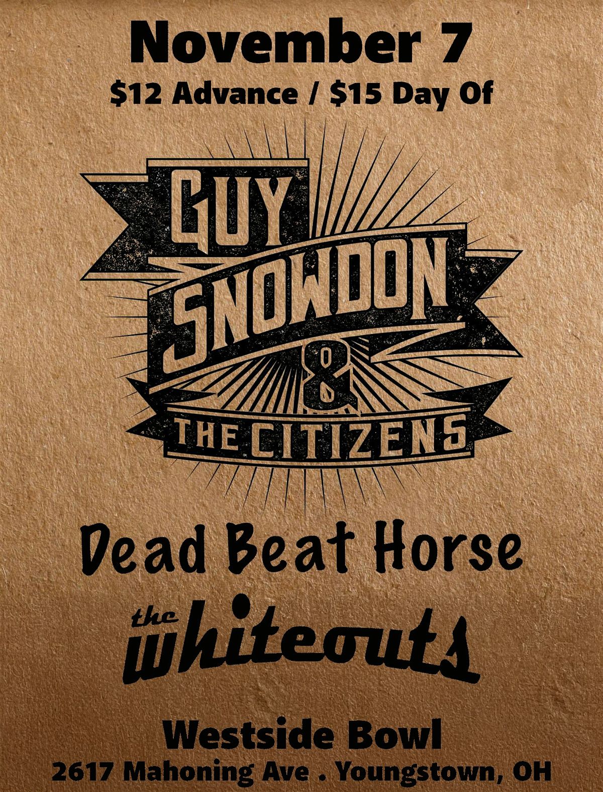 Guy Snowdon and the Citizens\/The Whiteouts\/Dead Beat Horse