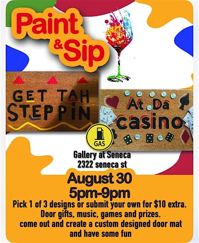 Door Mat Paint N Sip