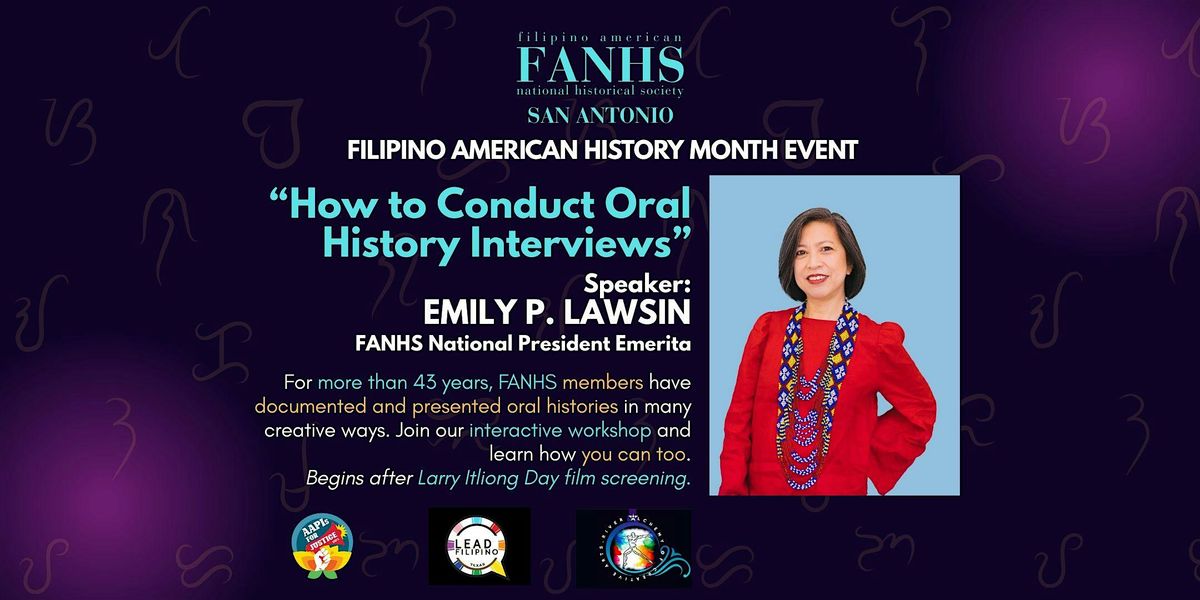 How to Conduct Oral History Interviews with Emily P. Lawsin of FANHS