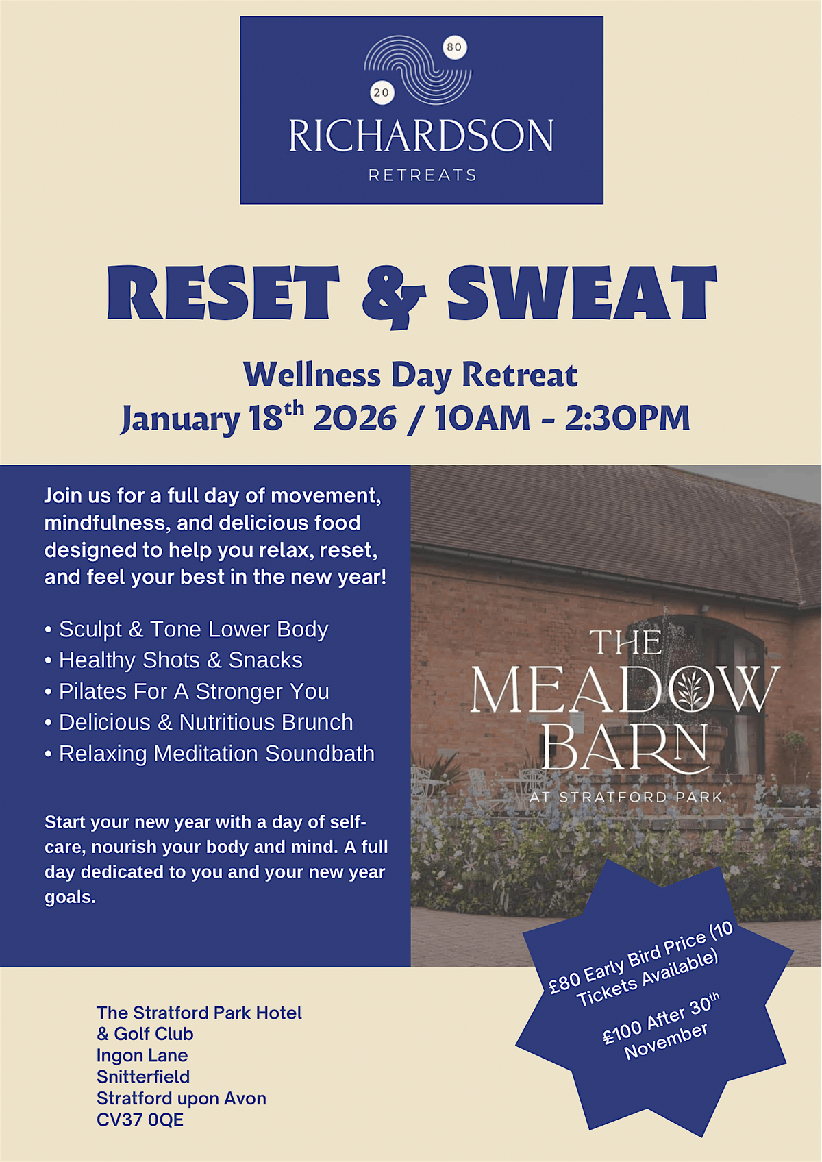 Sweat & Reset - January Wellness Retreat