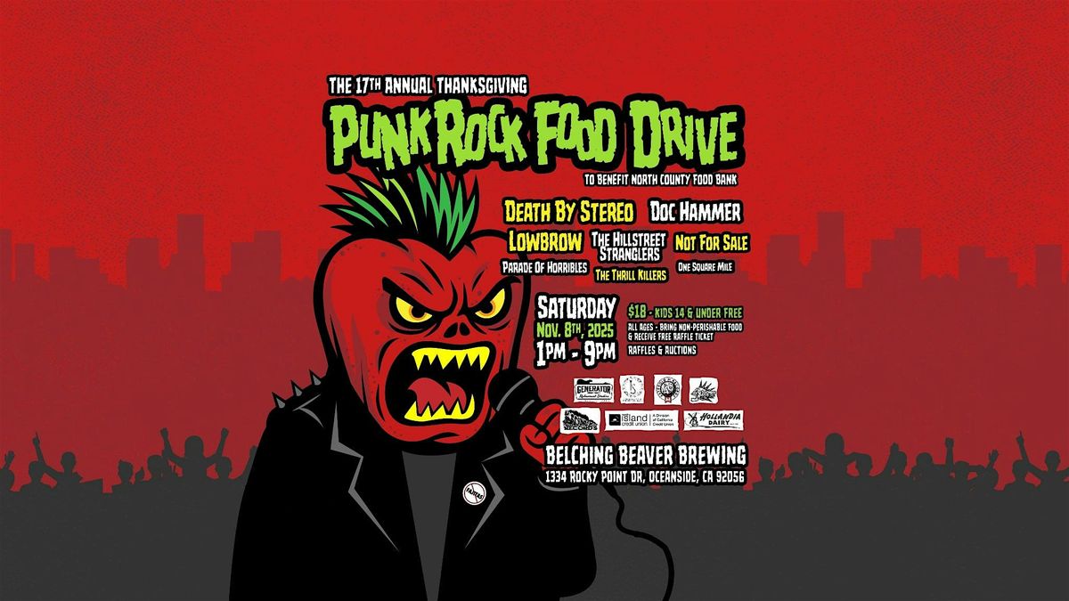 The 17th Annual Thanksgiving Punk Rock Food Drive