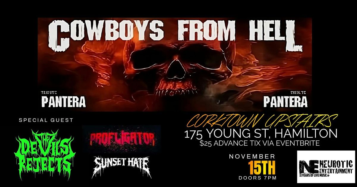 Cowboys from Hell, The Devil\u2019s Rejects, Profligator & Sunset Hate