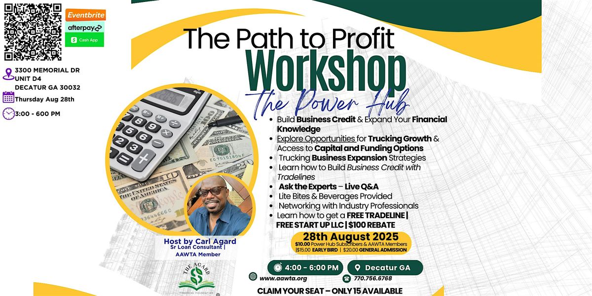 The Path to Profit Workshop: Learn from the Experts at The Power Hub