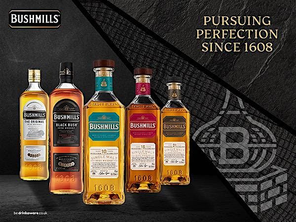 Bushmills Irish Whiskey and Fortified Wine Tasting