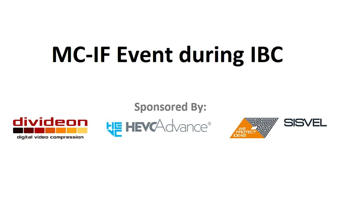 Media Coding Industry Forum Event during IBC