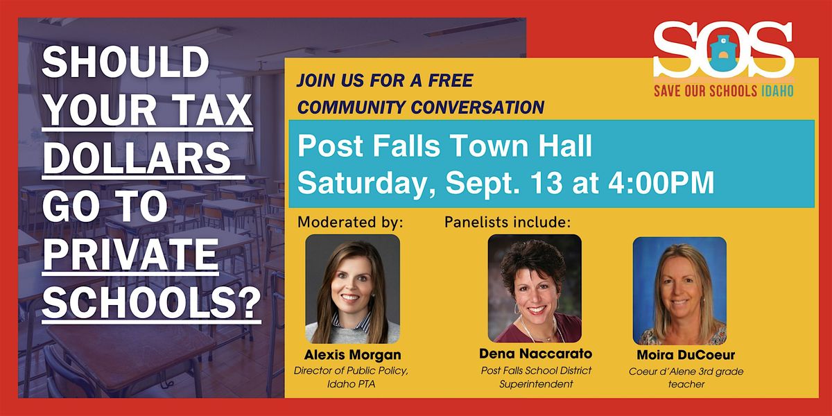 Post Falls Save Our Schools Town Hall