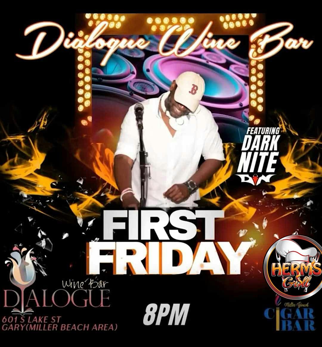First Fridays at Dialogue Wine Bar with DJ Dark Nite